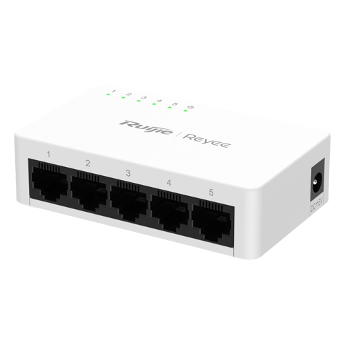  Switch L2, 5 x RJ45 10/100/1000 Mbps, Unmanaged Non-PoE - Ruijie Reyee