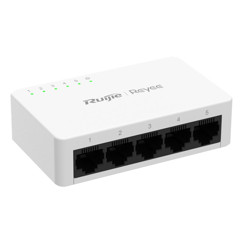  Switch L2, 5 x RJ45 10/100/1000 Mbps, Unmanaged Non-PoE - Ruijie Reyee