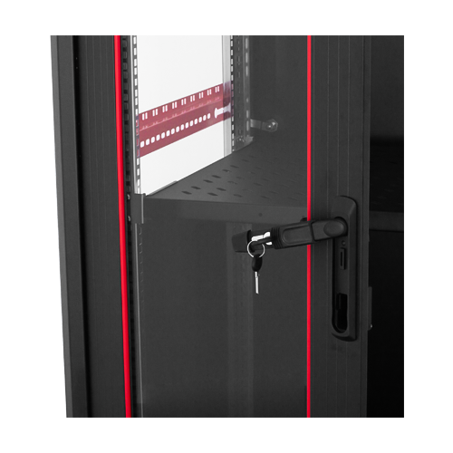 Rack de podea PRO SERIES 42U 19'' 600x800, capacitate de incarcare 1000 kg, RAL 9005, asamblat
