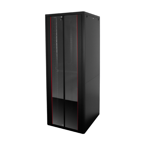 Rack de podea PRO SERIES 42U 19'' 800x1000, capacitate 1000 kg, RAL 9005, asamblat ASY-42U-80100PRO
