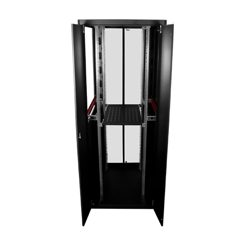 Rack de podea PRO SERIES 42U 19'' 800x1000, capacitate de incarcare 1000 kg, RAL 9005, asamblat