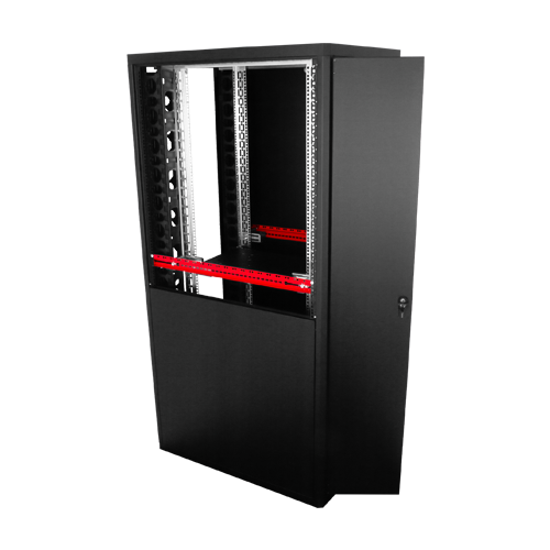 Rack de podea PRO SERIES 47U 19'' 800x1000, capacitate de incarcare 1000 kg, RAL 9005, asamblat