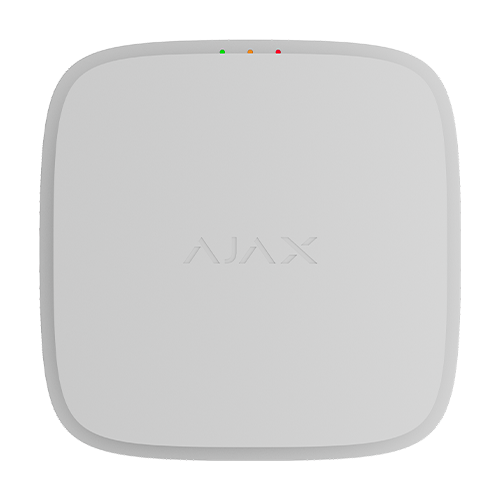 Detector de fum si temperatura wireless FireProtect (Heat/Smoke) Jeweller, alb, EN54 - AJAX