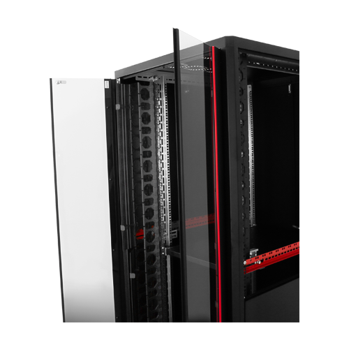 Rack de podea PRO SERIES 47U 19'' 800x1000, capacitate de incarcare 1000 kg, RAL 9005, asamblat