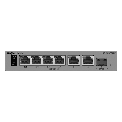  Switch L2, 2 x PoE++, 2 x PoE+, 6 x RJ45 1G, Budget 120W, 1xSFP 1G, Cloud Management - Ruijie Reyee