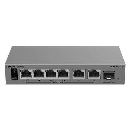  Switch L2, 2 x PoE++, 2 x PoE+, 6 x RJ45 1G, Budget 120W, 1xSFP 1G, Cloud Management - Ruijie Reyee