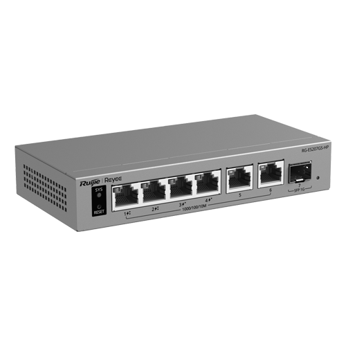  Switch L2, 2 x PoE++, 2 x PoE+, 6 x RJ45 1G, Budget 120W, 1xSFP 1G, Cloud Management - Ruijie Reyee
