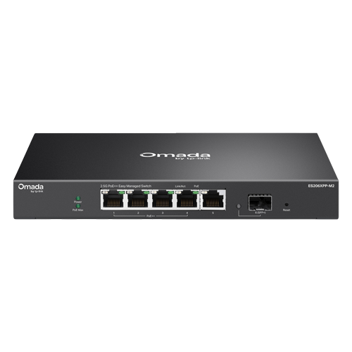 Switch L2, 5 x RJ45 2.5G (4 x PoE++), 1 x SFP+ 10G, Putere PoE 120W, Cloud Management - TP-Link Omada