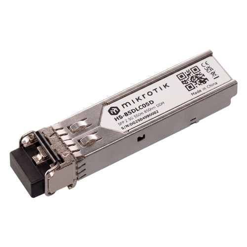Modul SFP, 1.25G/2.5G, MM, 550m, 850nm, Industrial - MikroTik(