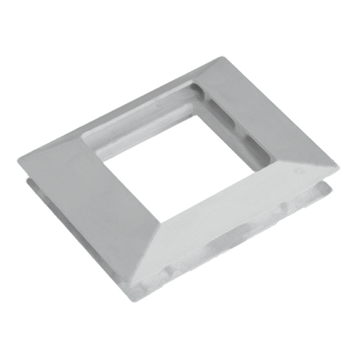  Rama alba simpla pentru aparataj 45x45 mm (2 module) - DLX
