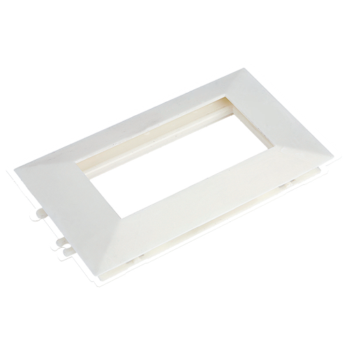 Rama alba tripla pentru aparataj 45x45 mm (6 module) - DLX
