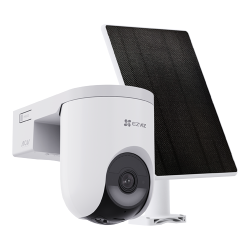 Camera IP Wi-Fi6 PT + panou solar 5W, 8MP, baterie 5.200 mAh, Audio bidirectional, Alarma - EZVIZ CS-HB8c-SP(4K)