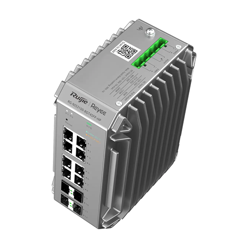 Switch industrial L2, 8 x RJ45 1G PoE+, 4 x SFP 1G, PoE 240W, Cloud Management - Ruijie Reyee