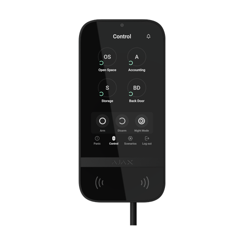  Tastatura Superior KeyPad TouchScreen Fibra negru - AJAX