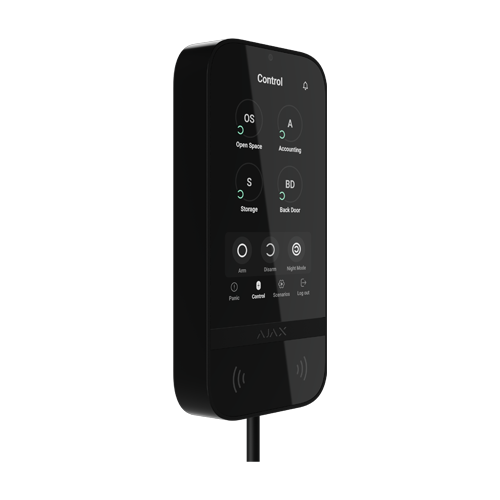  Tastatura Superior KeyPad TouchScreen Fibra negru - AJAX