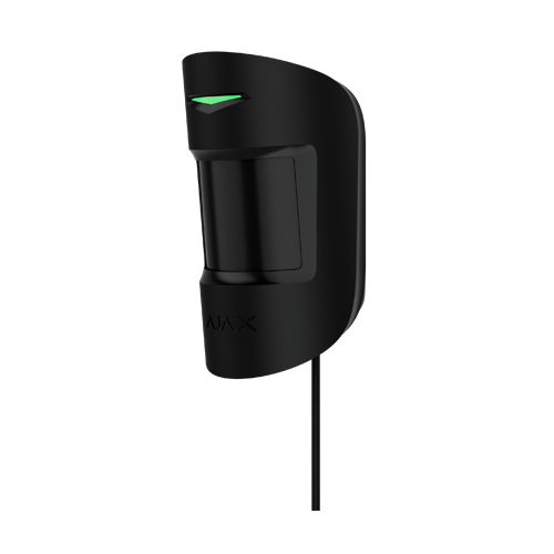 Detector de miscare PIR Superior MotionProtect Fibra, cablat, negru - AJAX