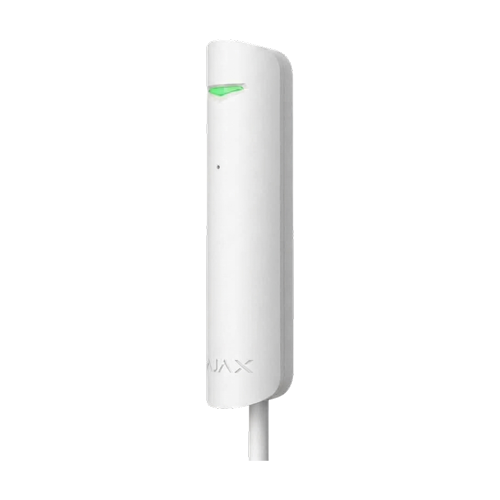  Detector de geam spart Superior GlassProtect Fibra, cablat, alb - AJAX