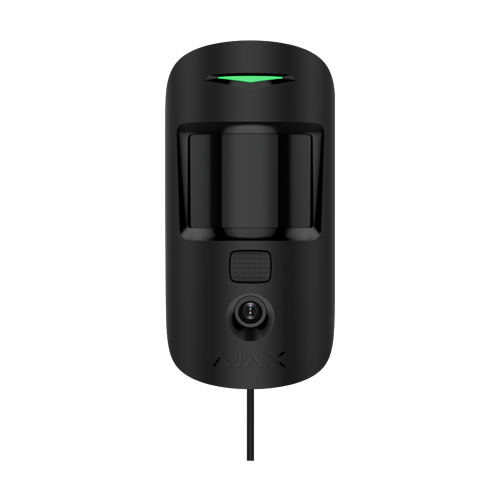 Detector de miscare PIR SuperiorMotionCam Indoor, imunitate animale, fibra, negru - AJAX