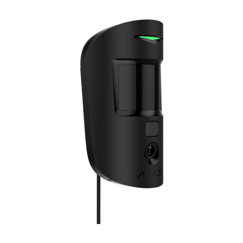 Detector de miscare PIR SuperiorMotionCam Indoor, imunitate animale, fibra, negru - AJAX