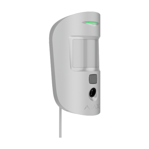  Detector de miscare PIR SuperiorMotionCam Indoor, imunitate animale, fibra, alb - AJAX