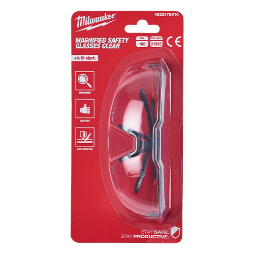 Ochelari de protectie bifocali, dioptrie +1.5, lentile rezistente la zgarieturi - Milwaukee