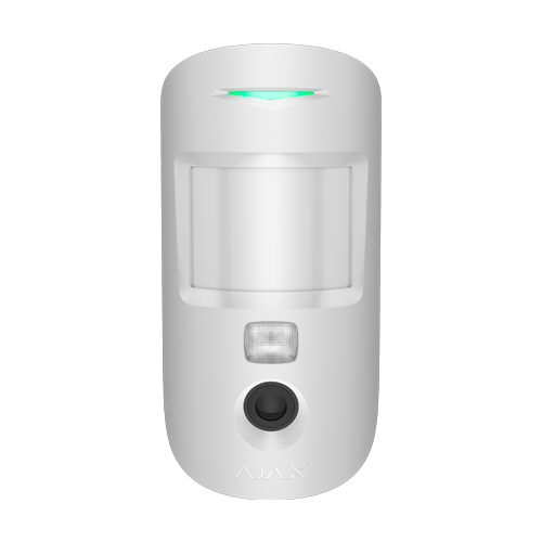  Detector de miscare PIR MotionCam HDR Indoor, imunitate animale, wireless, alb - AJAX