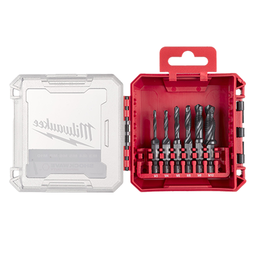 Trusa cu 6 burghie tarod combinate HSS-G 1/4