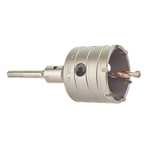 Set carota SDS-Plus TCT 68mm, adancime 50mm, cu tija si burghiu centrare - Milwaukee