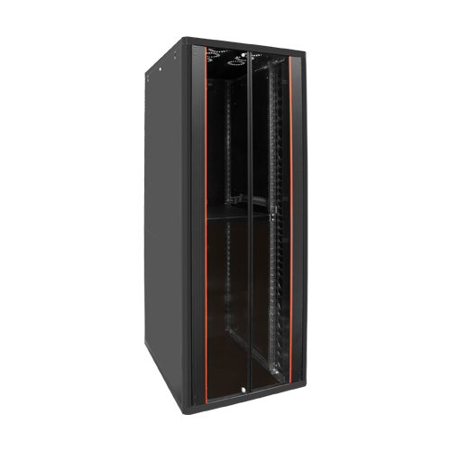 Rack de podea PRO SERIES 47U 19'' 800x1000, capacitate 1000 kg, RAL 9005, asamblat ASY-47U-80100PRO