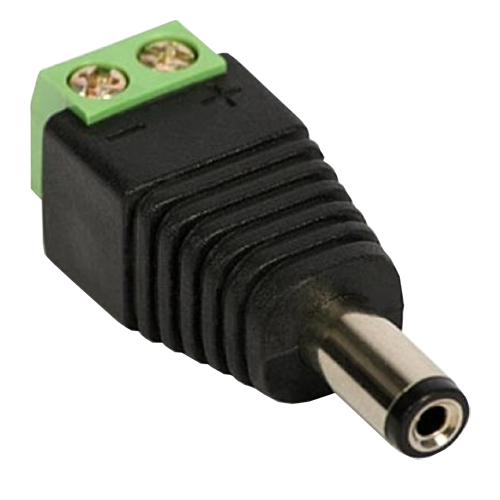 Conector de alimentare tata, 12V, cu surub