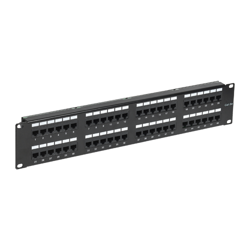 Patch Panel 2U, UTP cat5e, 48 porturi RJ45 - ASYTECH Networking ASY-PP-UTP5E-48