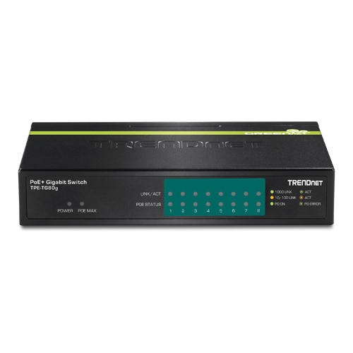 Switch TRENDnet TPE-TG80G fata
