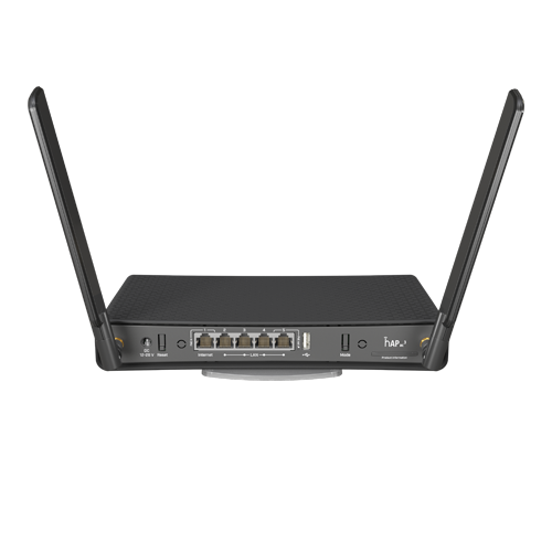hAP acÂ³, 5 x Gigabit, 1 x PoE, 802.11b/g/n 2.4Ghz, 802.11ac 5Ghz, antene externe 3dBi 2.4GHz, 5.5dBi 5GHz - MikroTik RBD53iG-5HacD2HnD