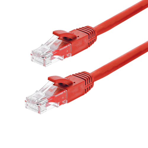 Patch cord Gigabit UTP cat6, LSZH, 1.0m, rosu - ASYTECH Networking TSY-PC-UTP6-1M-R