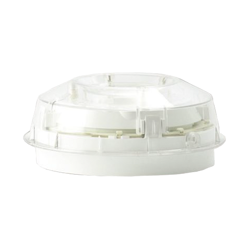 Flash inteligent, montaj pe perete, carcasa de culoare Pure White, lentila transparenta cu LED-uri rosii, cu izolator - Honeywell