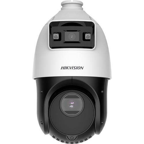 TandemVu, DarkFighter si ColorVu - camera IP, 4MP, lentila 2.8mm SI 4.8~72mm, 15X, WL 30m, IR 100m, Audio, Alarma, PoE+, IP66 - HIKVISION DS-2SE4C415MWG-E14F0