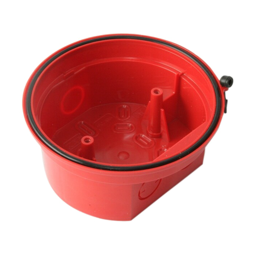 Baza incastrata pentru echipamentele AV, cu garnitura, montaj la exterior, culoare rosie, Morley-IAS - Honeywell